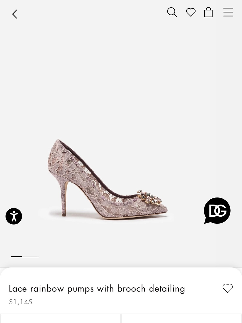 Dolce & Gabbana lace Swarovski heels
